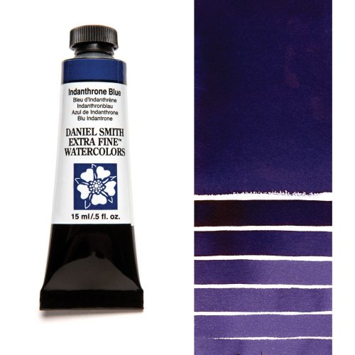 Daniel Smith Watercolors Indanthrone Blue 5ml Tube swatch