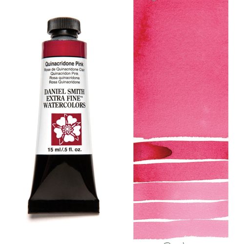 Daniel Smith Watercolors Quinacridone Pink 5ml Tube swatch