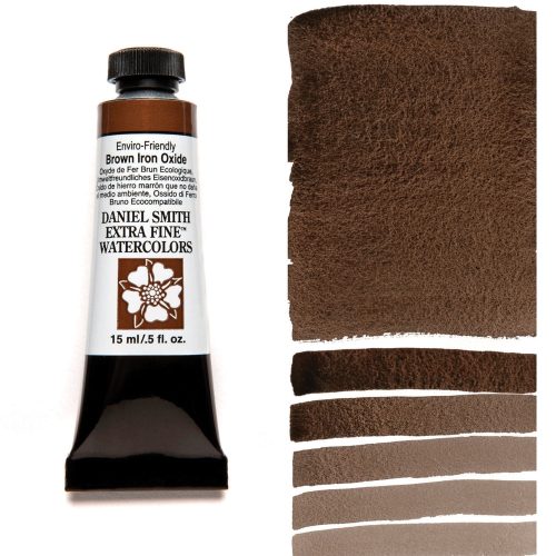 Daniel Smith Watercolor Enviro-Friendly Brown Iron Oxide 15ml Tube swatch