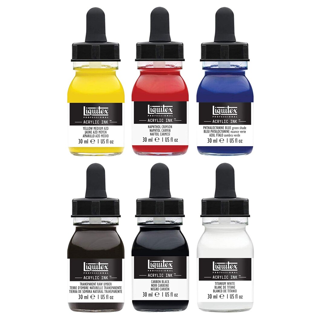 Liquitex Professional Acrylic Ink Essential Set, Set Of 6-4237