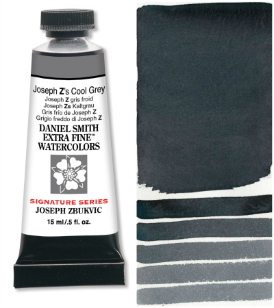 Daniel Smith Extra Fine Watercolor 15ml Paint Tube, Joseph Z's Cool Grey-0