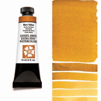 Daniel Smith Extra Fine Watercolor 15ml Paint Tube, Mars Yellow-0