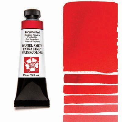 Daniel Smith Extra Fine Watercolor 15ml Paint Tube, Perylene Red-0