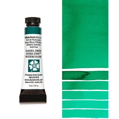 Daniel Smith Extra Fine Watercolor 15ml Paint Tube, Phthalo Green (Blue Shade)-0