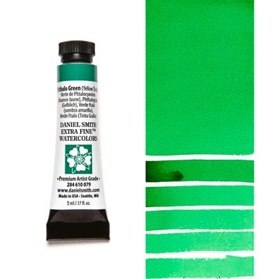 Daniel Smith Extra Fine Watercolor 15ml Paint Tube, Phthalo Green (Yellow Shade)-0