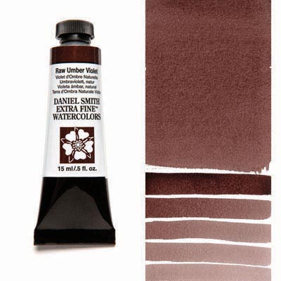 Daniel Smith Extra Fine Watercolor 15ml Paint Tube, Raw Umber Violet-0