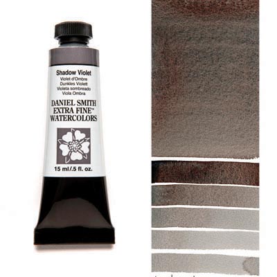 Daniel Smith Extra Fine Watercolor 15ml Paint Tube, Shadow Violet-0