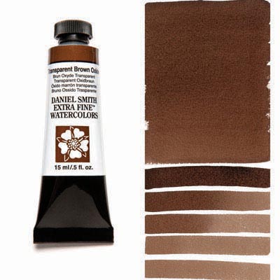Daniel Smith Extra Fine Watercolor 15ml Paint Tube, Transparent Brown Oxide-0