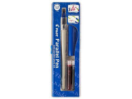 Pilot Parallel Pen 2-Color Calligraphy Pen Set, with Black and Red Ink Cartridges, 6.0mm Nib -0