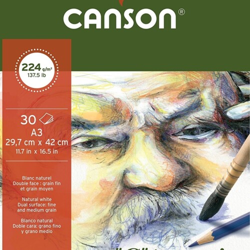 Canson C' a Grain Pad 1sg 224gsm A3 - 30 Sheets-0