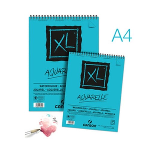 Canson XL Watercolor A4 15 sheets Size 8.3 x 11.7 inch-0