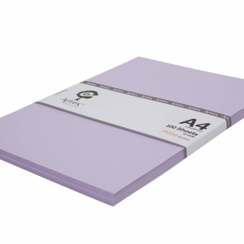 Artrex A4 Color Paper Pale Lavender 80 GSM (Pack of 100 Sheets)-0