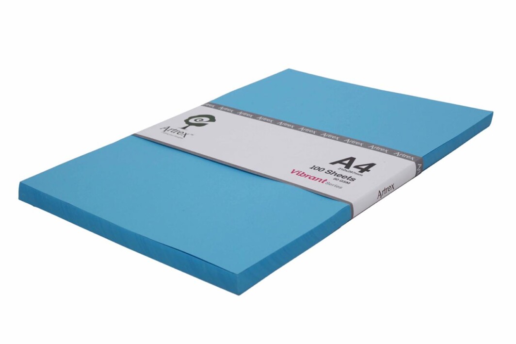 Artrex A4 Color Paper Turquoise Vibrant Series 80 GSM (100 Sheets)-0