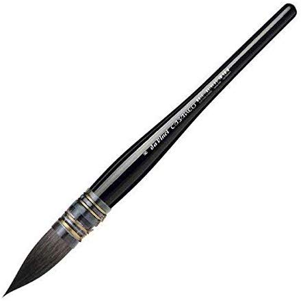 Da Vinci Watercolor Series 498 Casaneo Paint Brush, Round Quill New Wave Synthetics, Size 8-0