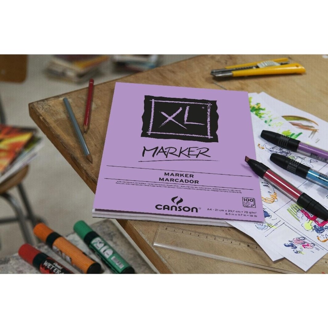 Canson XL Marker 70 GSM A3 Pad of 100 Extra Smooth Sheets-5425