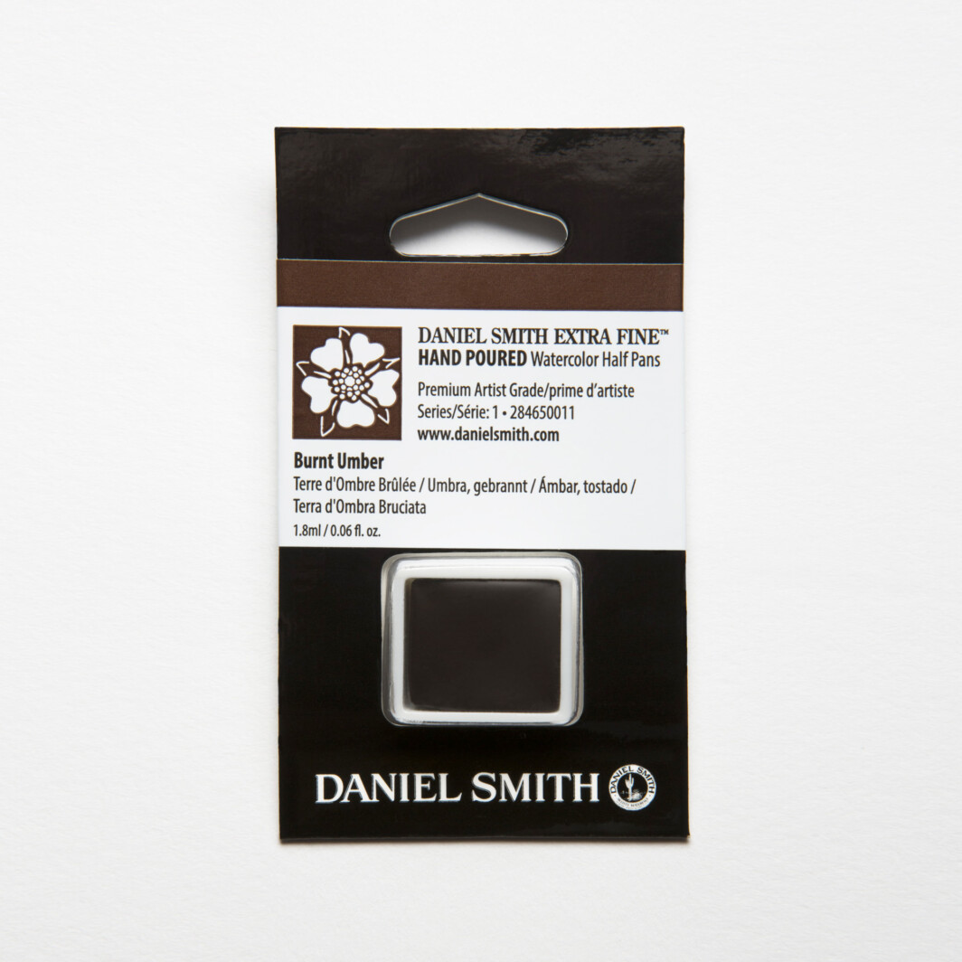 DANIEL SMITH Extra Fine WatercolorBurnt Umber Half Pan-0