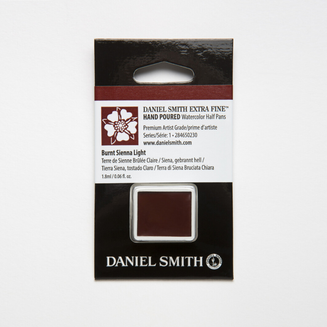 DANIEL SMITH Extra Fine Watercolor Burnt Sienna Light Half Pan-0