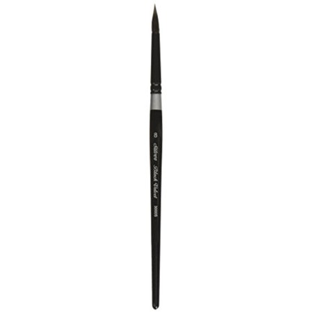 Silver Brush 3000S-18 Black Velvet Short Handle Blend Brush, Round, Size 18-0