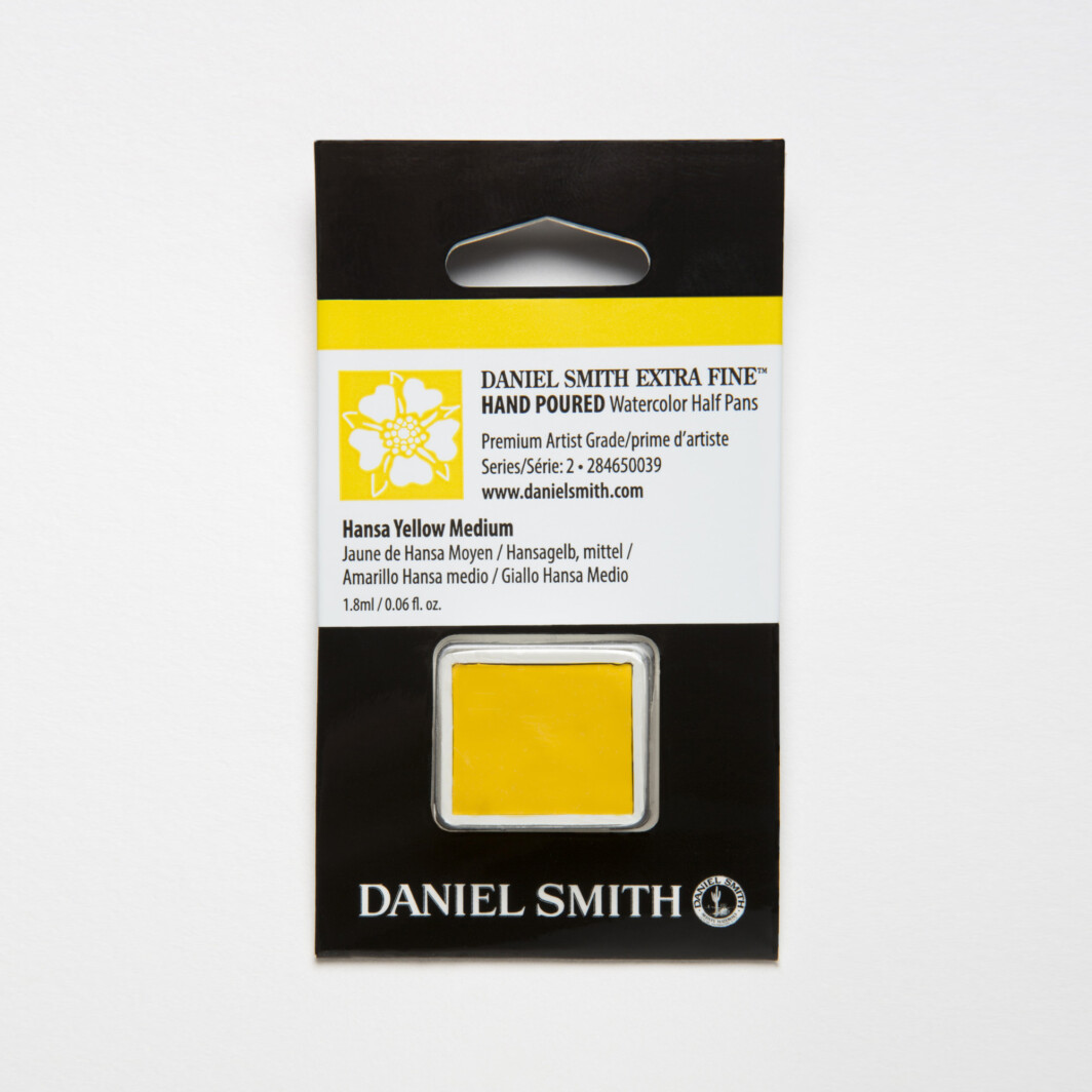 DANIEL SMITH Extra Fine Watercolor Hansa Yellow Medium Half Pan-0