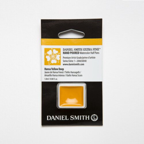 DANIEL SMITH Extra Fine Watercolor Hansa Yellow Deep Half Pan-0