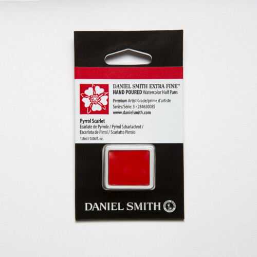 DANIEL SMITH Extra Fine Watercolor Pyrrol Scarlet Half Pan-0