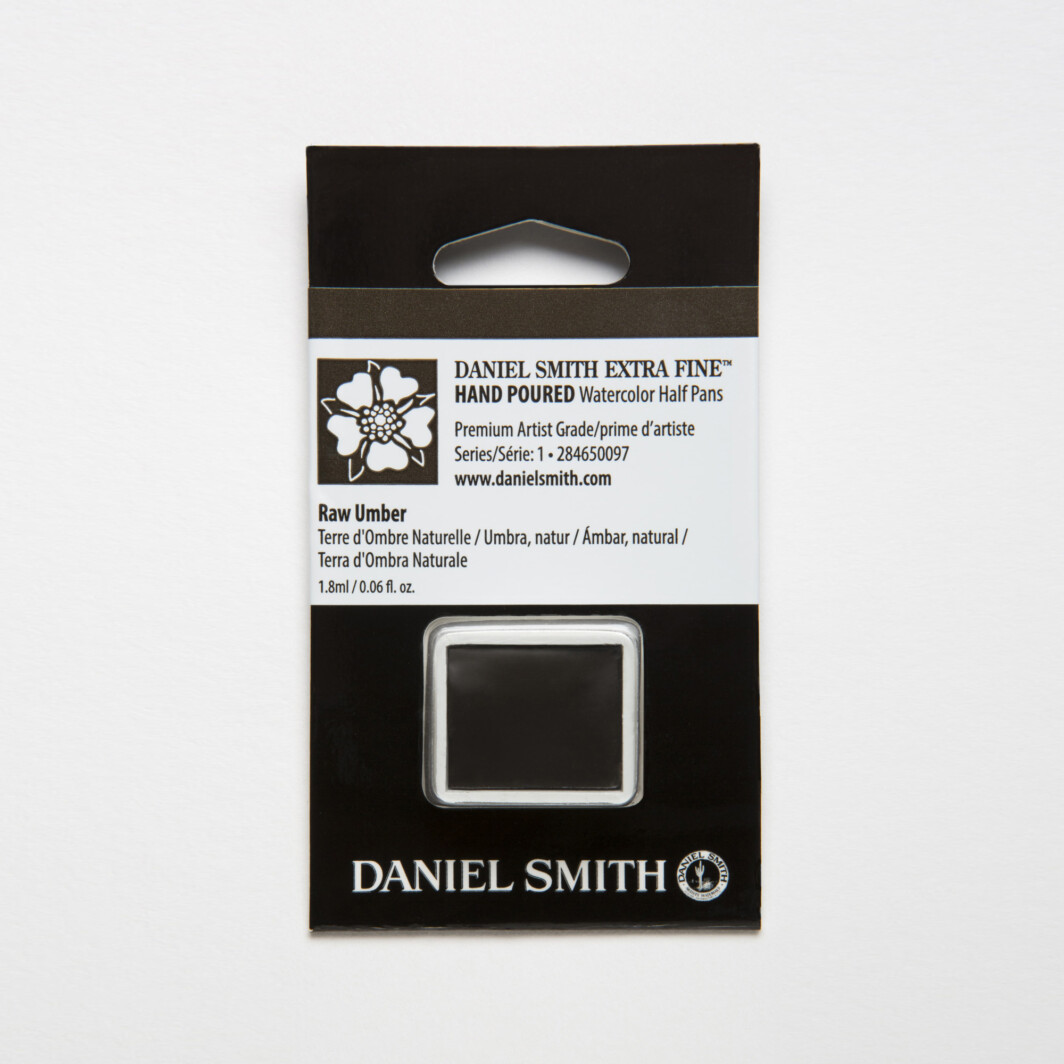 DANIEL SMITH Extra Fine Watercolor Raw Umber Half Pan-0