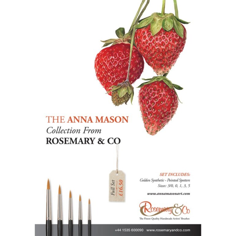 ROSEMARY ANNA MASON BRUSH SET OF 5 KDS Art Store