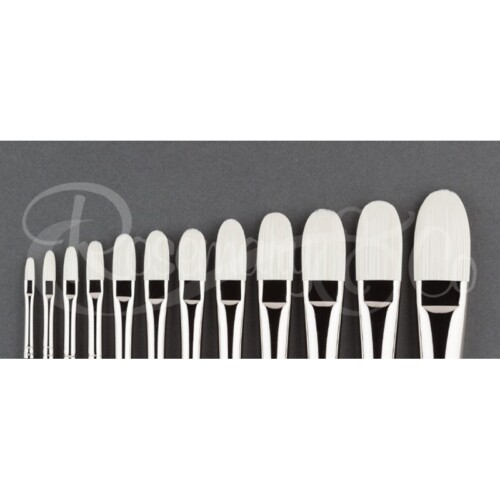 Rosemary Ivory Filbert (Short Handle) Individual Brushes-0