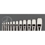 Rosemary Ivory Short Flat (Long Handle) Individual Brushes-0