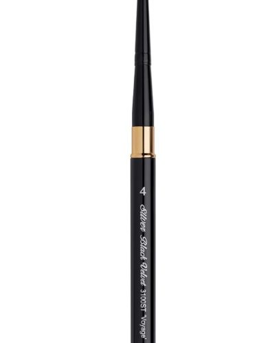 Silver Brush Travel Round Brush Black Velvet Voyage Series, Size 4 (3100ST-4)