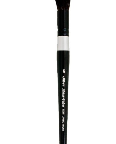 Silver Brush Jumbo Round Black Velvet Series Size Medium (3025S-MD)