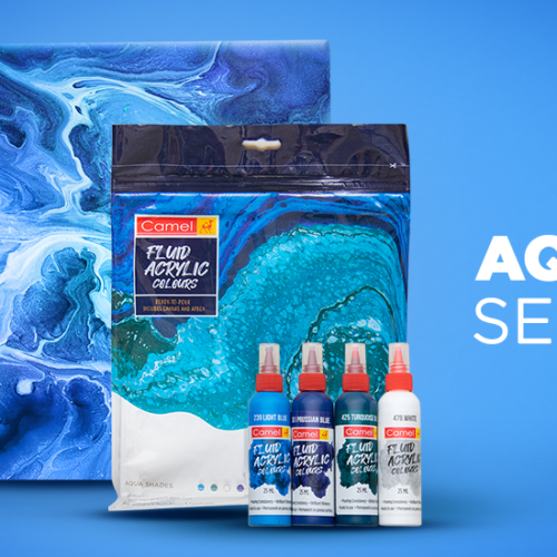 Camlin Kokuyo, Fluid Acrylic kit - Aqua Shades Fluid Acrylic kit - Aqua Shades-0