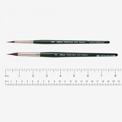 SILVER BRUSH RUBY SATIN SYNTHETIC BRUSH SERIES 2515S TRIANGLE SIZE MD-6637