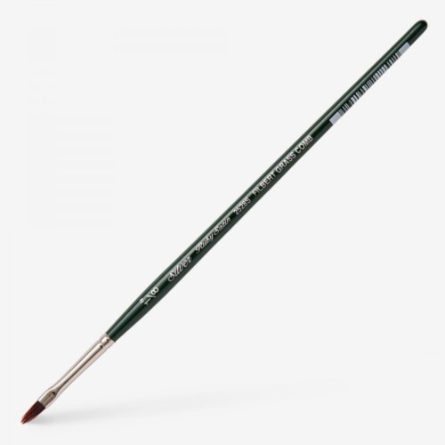 SILVER BRUSH RUBY SATIN SYNTHETIC BRUSH SERIES 2528S FILBERT GRASS COMB SIZE 1/8 IN-6643