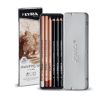 Lyra Rembrandt Sketching Set of 6 Metal Box-0