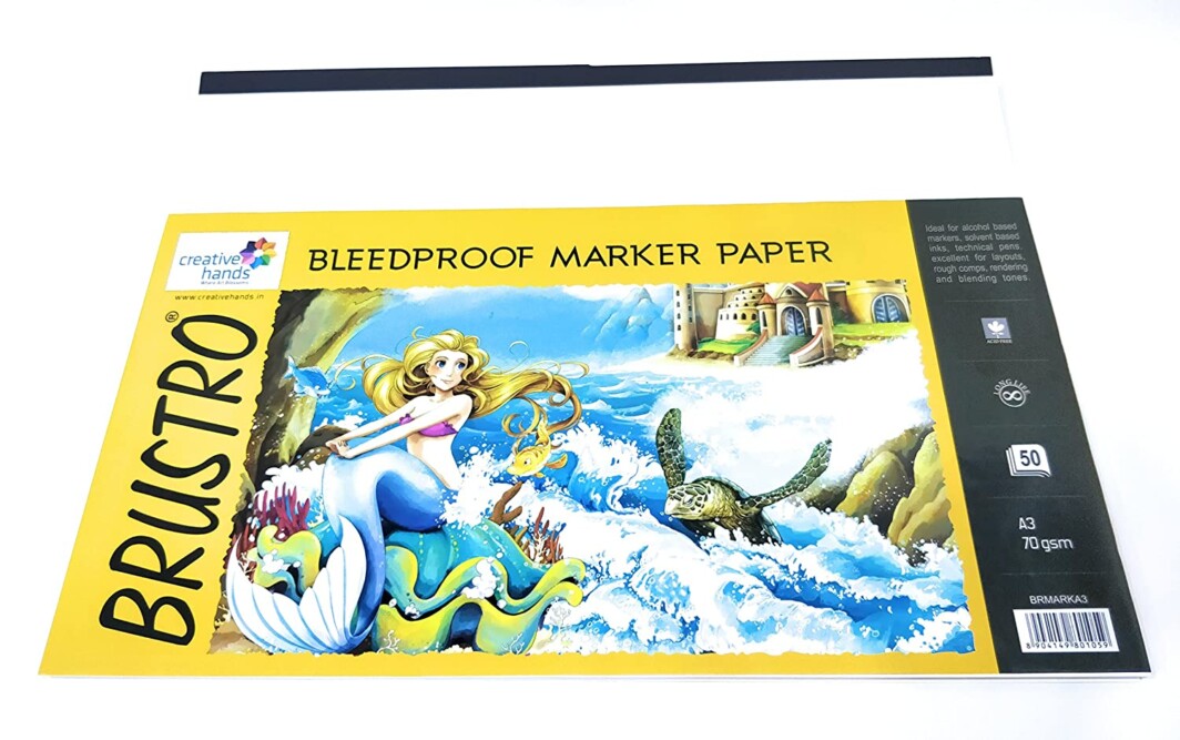 Brustro Bleedproof Marker Papers, A3 Size, 70 GSM-0