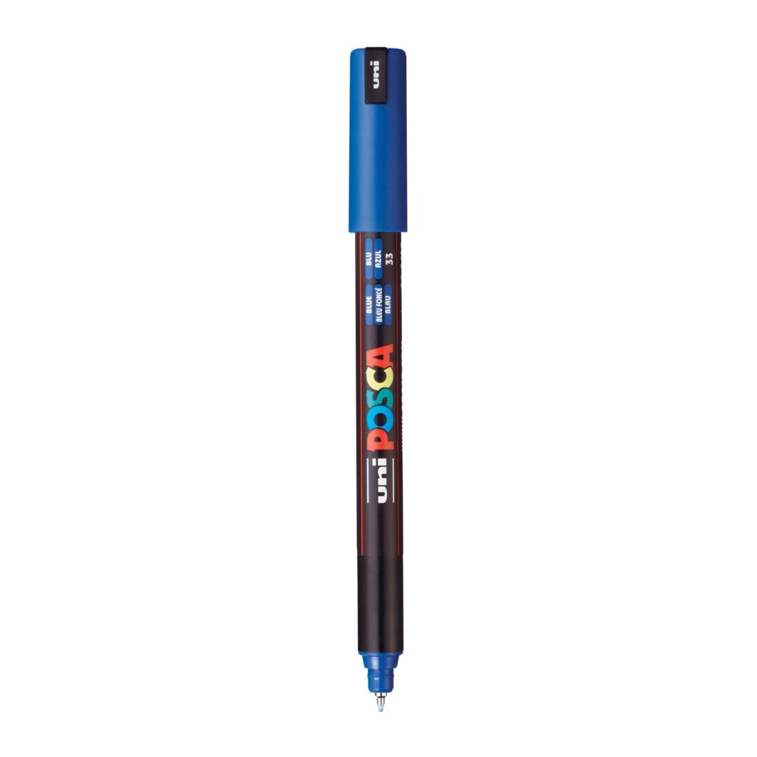 Uni Posca Poster Coloured Marker PC-1MR Metallic blue colour-6844