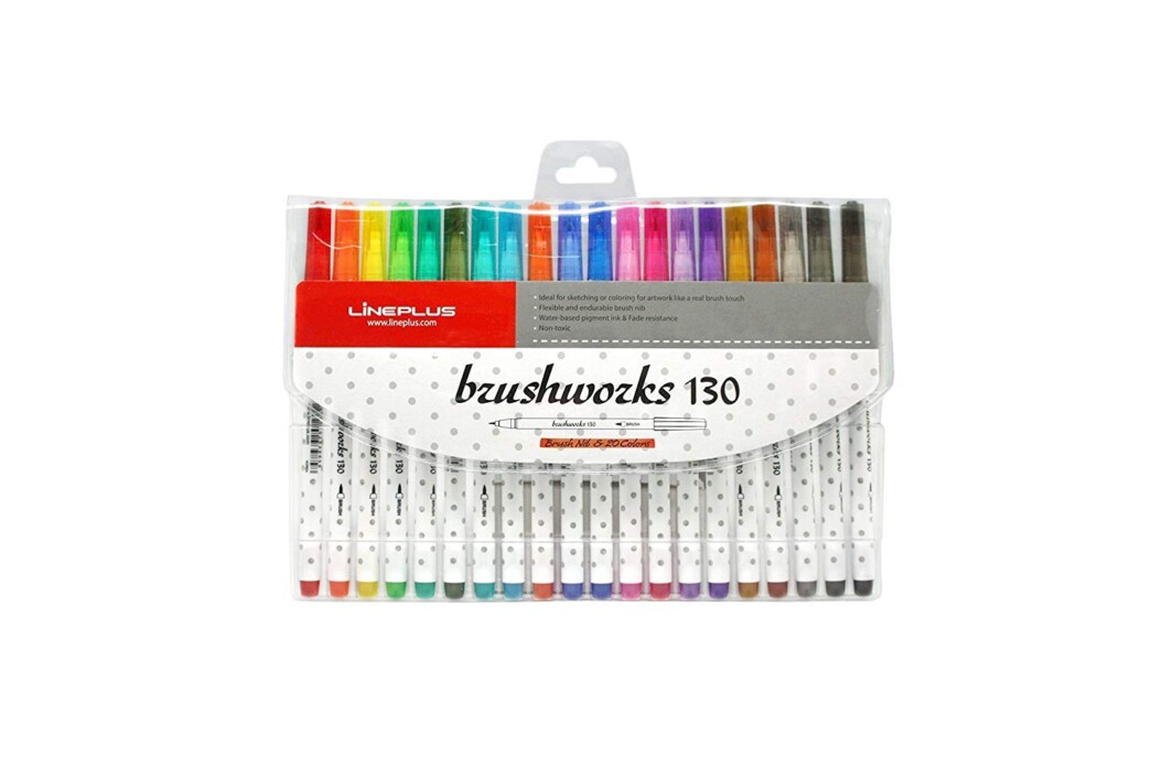 Lineplus Brushworks Pens Set of 20-0