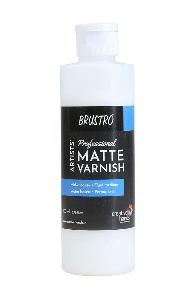 Brustro Artists’ Professional Matte Varnish 200ml KDS Art Store