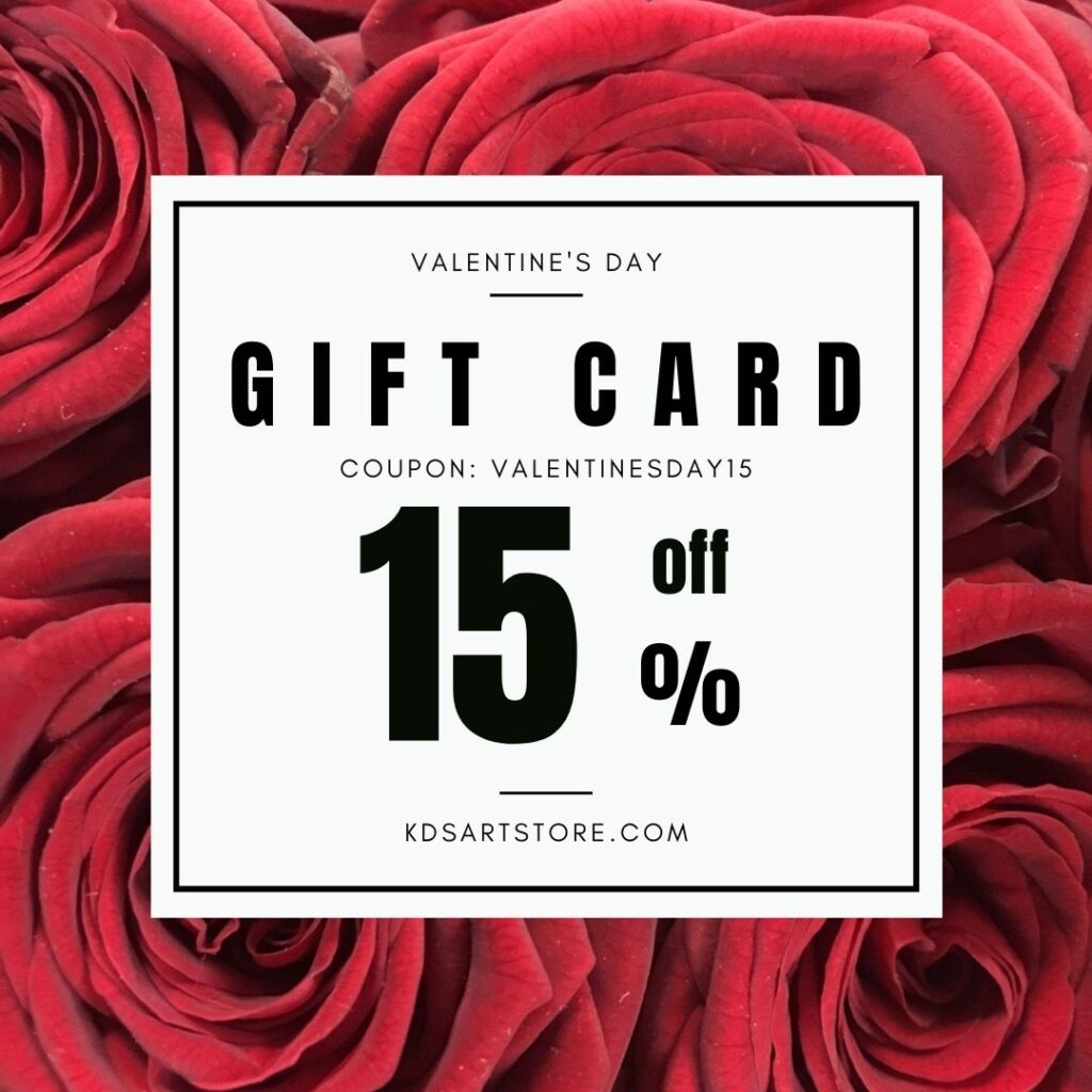 Valentine's Day Gift Card KDS Art Store