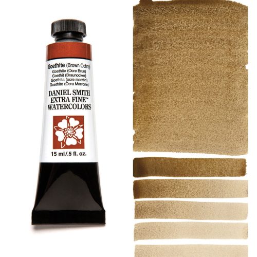 DANIEL SMITH Watercolor Goethite (Brown Ochre) 5ml Tube swatch
