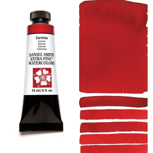 DANIEL SMITH Watercolor Carmine 5ml Tube swatch