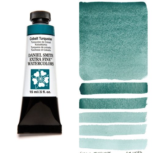 Daniel Smith Watercolor Cobalt Turquoise 5ml Tube swatch