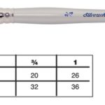 Silver Brush Silverwhite Stroke Taklon Series Stroke Brush Short Handle Size 1(1511S-1)