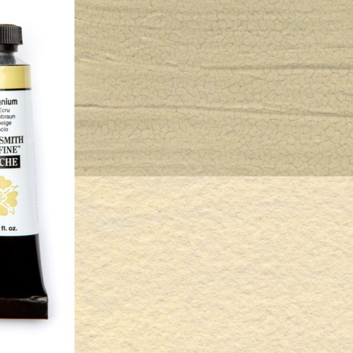 Daniel Smith Gouache Buff Titanium 15ml tube swatch
