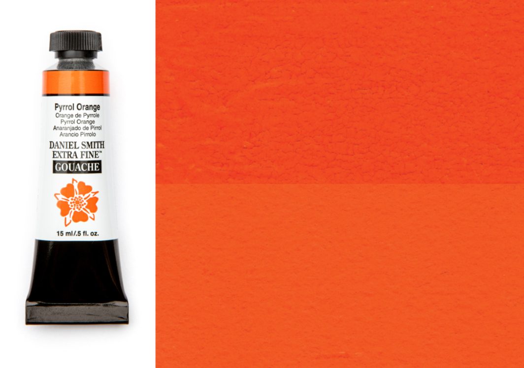 Daniel Smith Gouache Pyrrol Orange 15ml tube