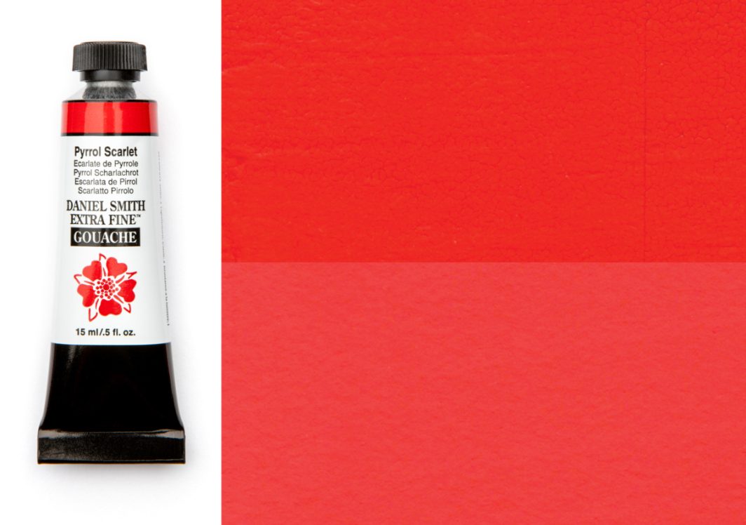 Daniel Smith Gouache Pyrrol Scarlet 15ml tube