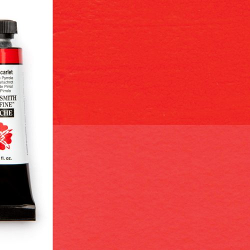 Daniel Smith Gouache Pyrrol Scarlet 15ml tube