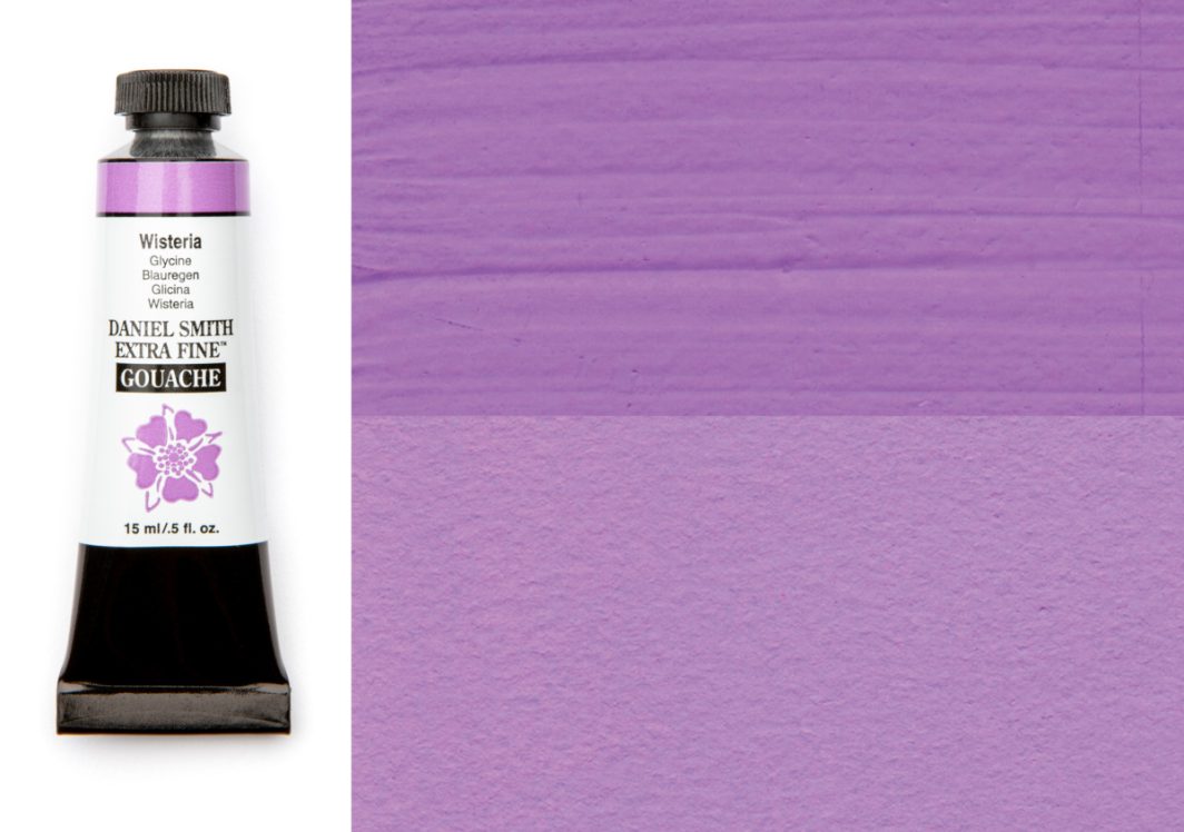Daniel Smith Gouache Wisteria15ml tube swatch