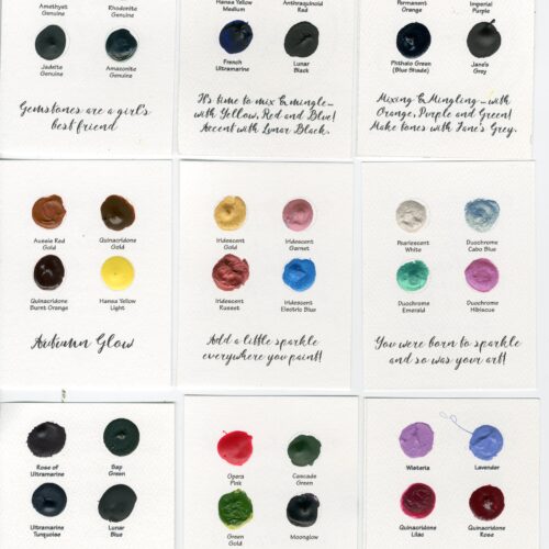 Daniel Smith watercolor confetti dot card set